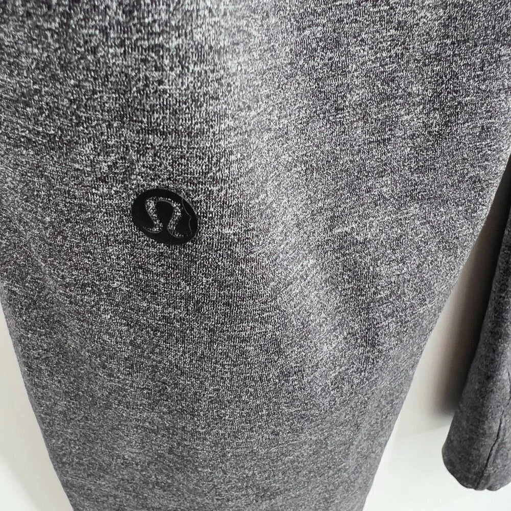 Lululemon Heathered Gray Drawstring Straight Leg Pants Size 4